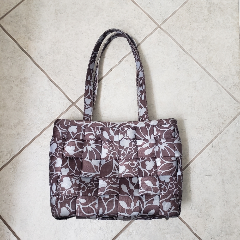 Harvey's Seat Belt Large Tote Choc/Blue